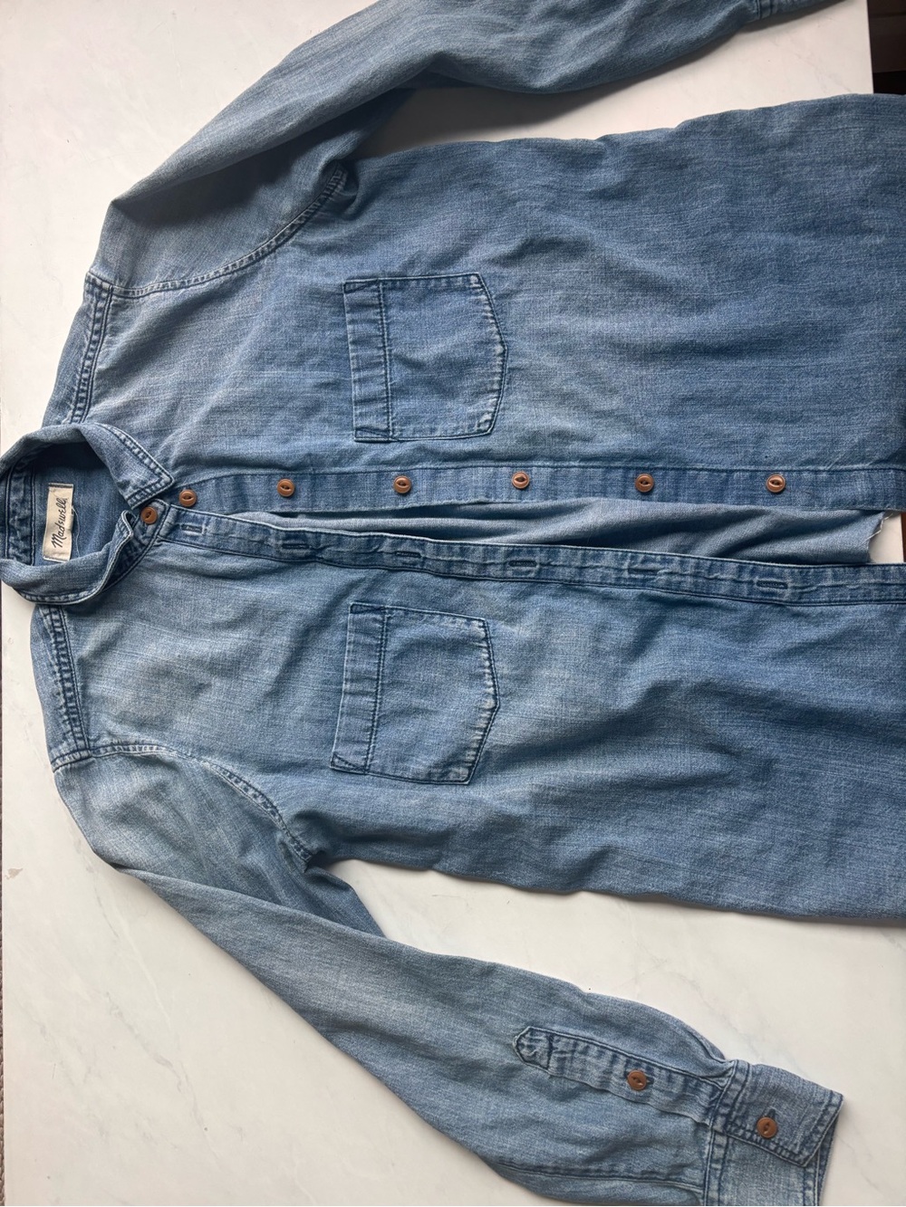 Madewell Light Blue Denim Shirt Jacket
